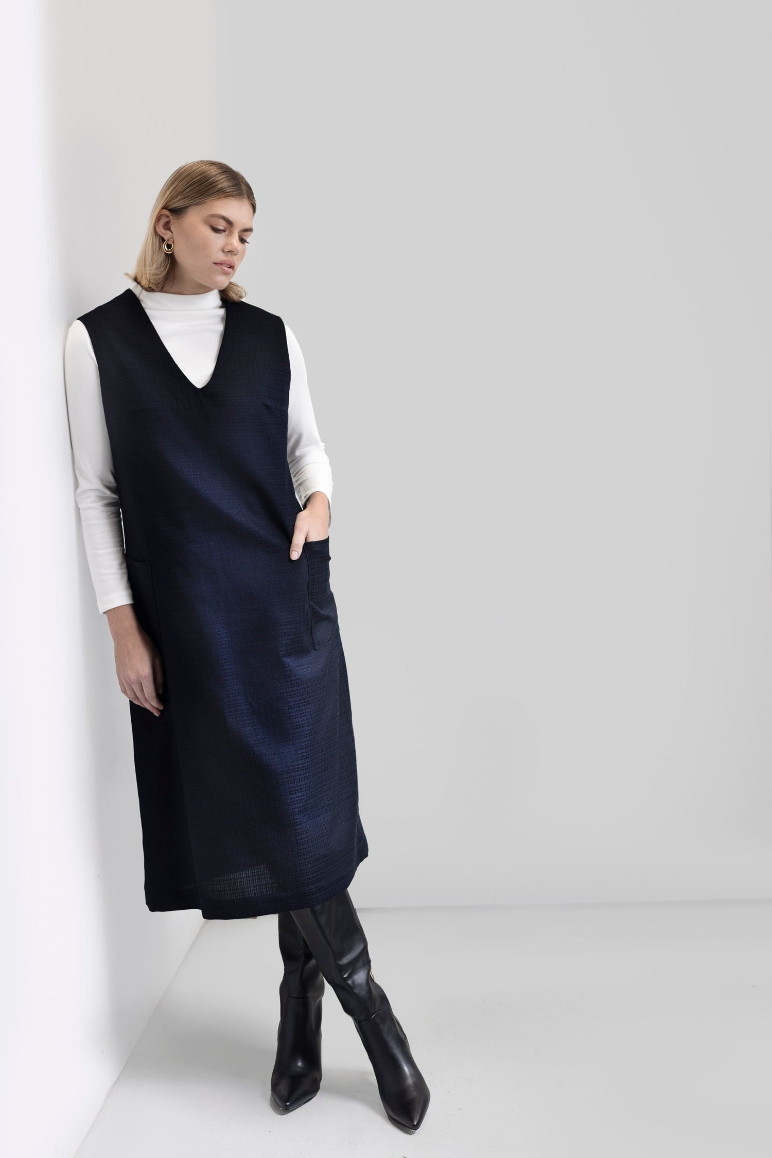 Jennifer A - Line Dress - Contemporary Style for all Seasons - VOUS Contemporary Clothing