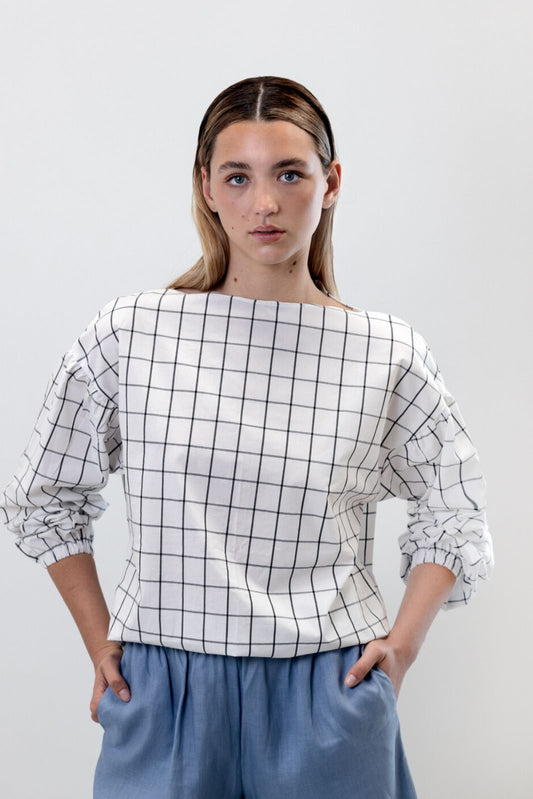Mesa Top - Monochrome Print to Extend Your Style - VOUS Contemporary Clothing