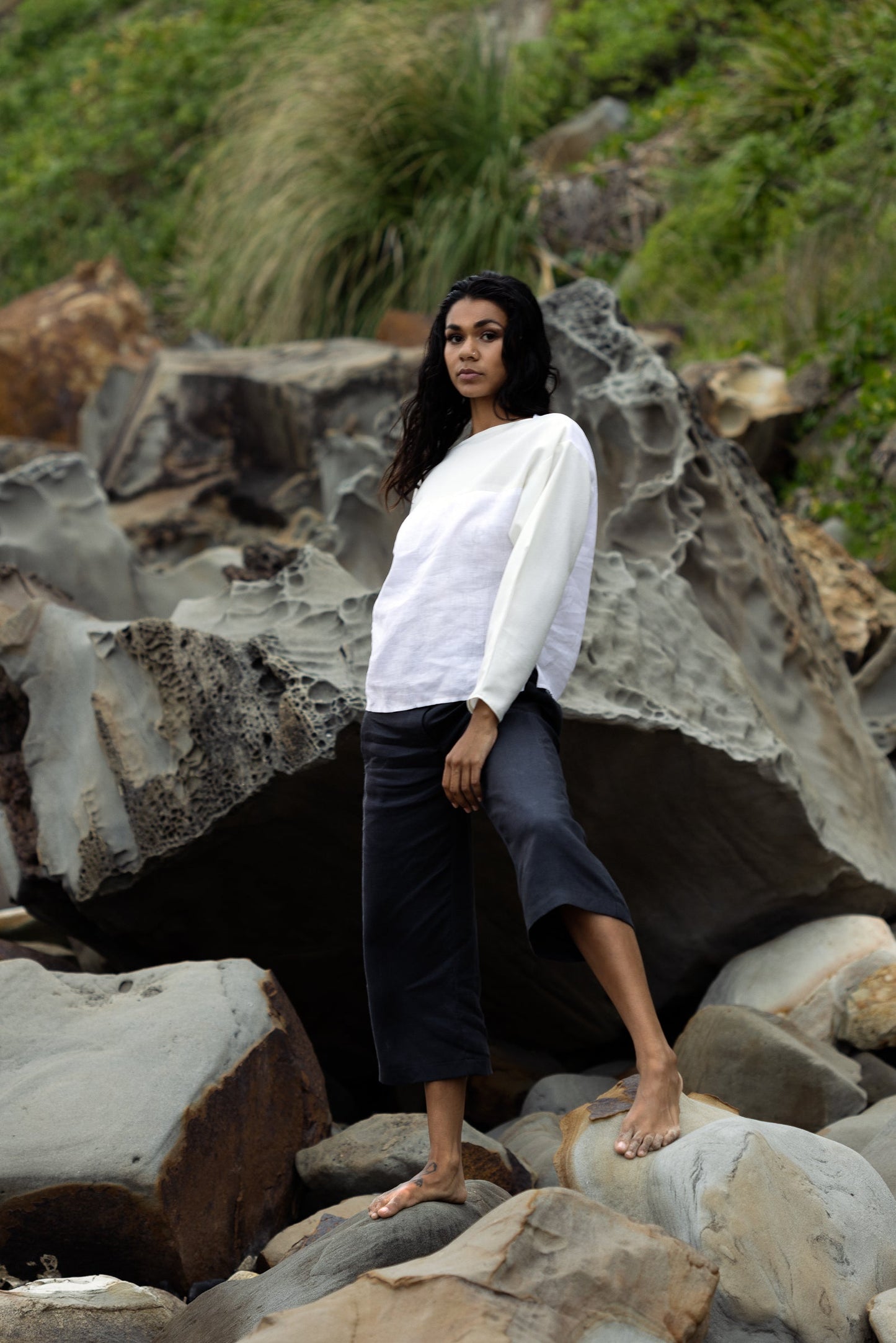 Basalt Panelled Pant VOUS Ethical Womenswear