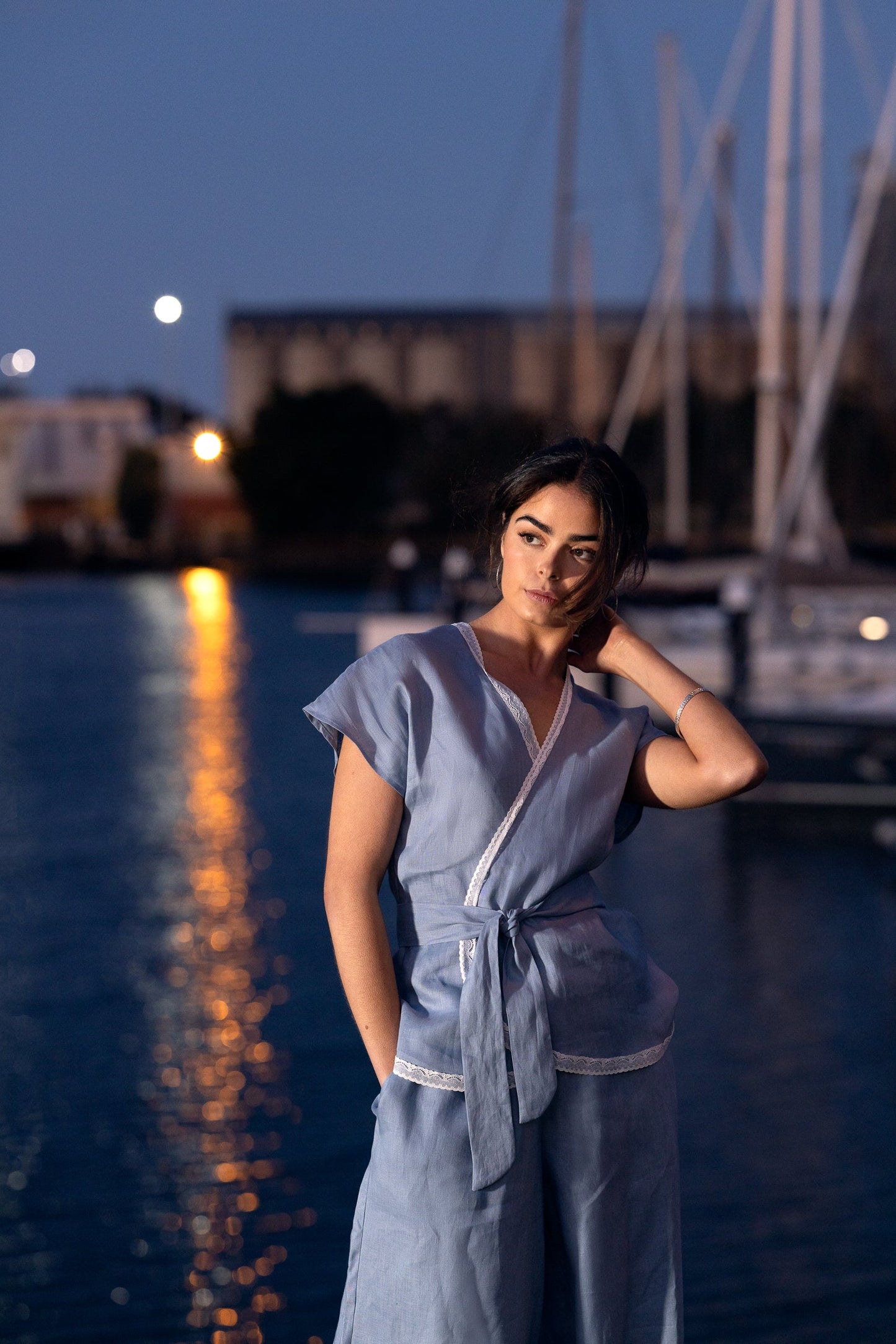 Côte d'Azure Wrap Top - VOUS Contemporary Clothing