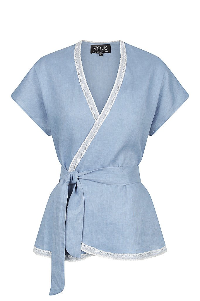 Côte d'Azure Wrap Top - VOUS Contemporary Clothing