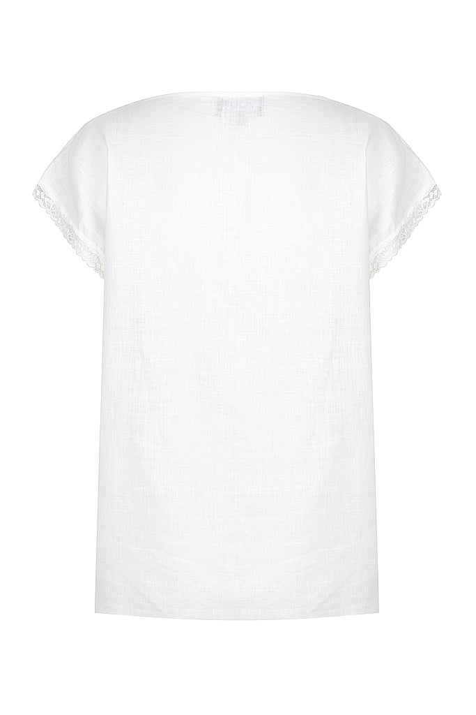 Èze Lace Trim Top - VOUS Contemporary Clothing