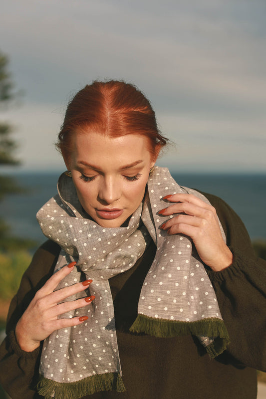 Linen Scarf- VOUS Contemporary Clothing/ethical womenswear/slow fashion