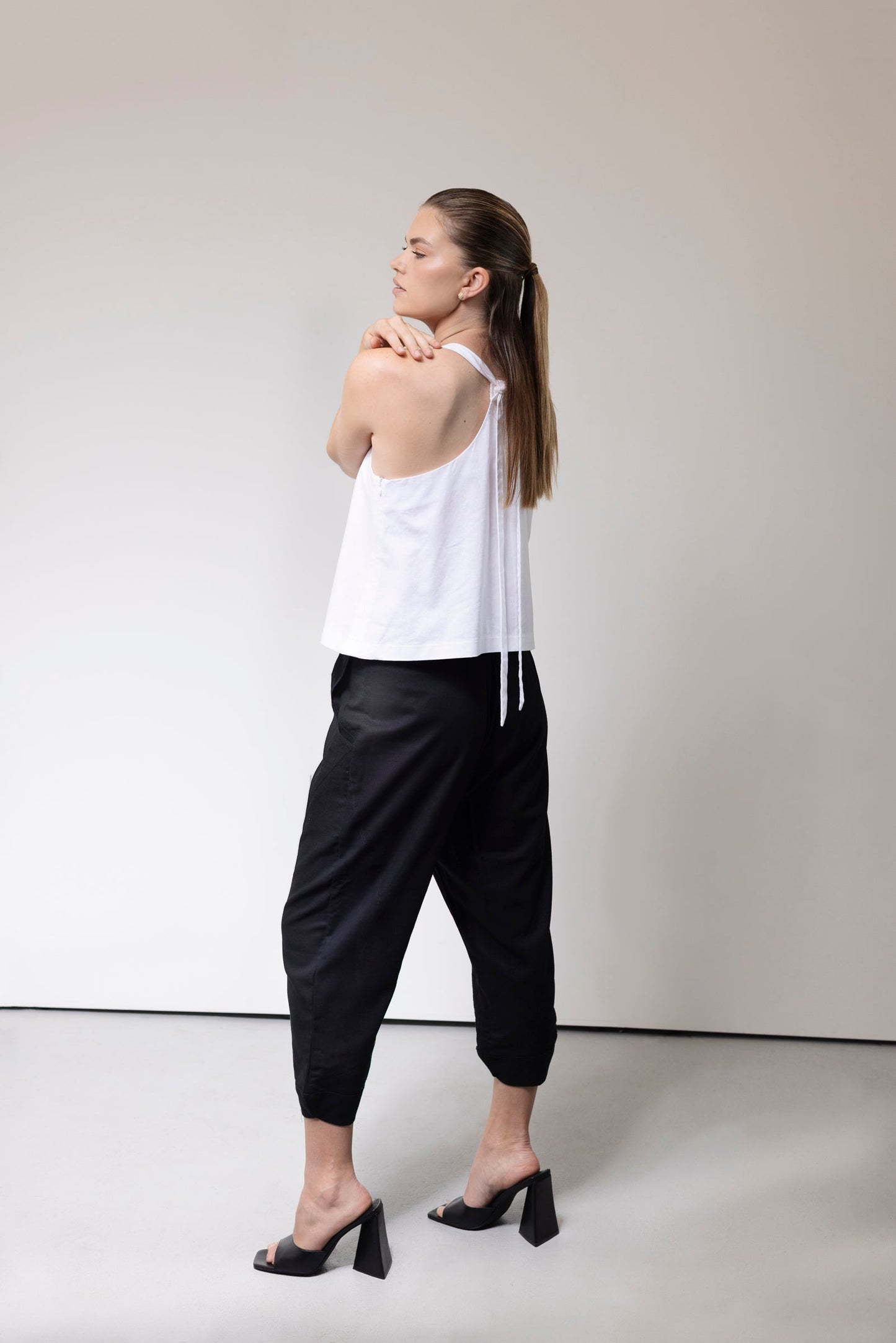 Peta Cocoon Pant-Black - VOUS Contemporary Clothing