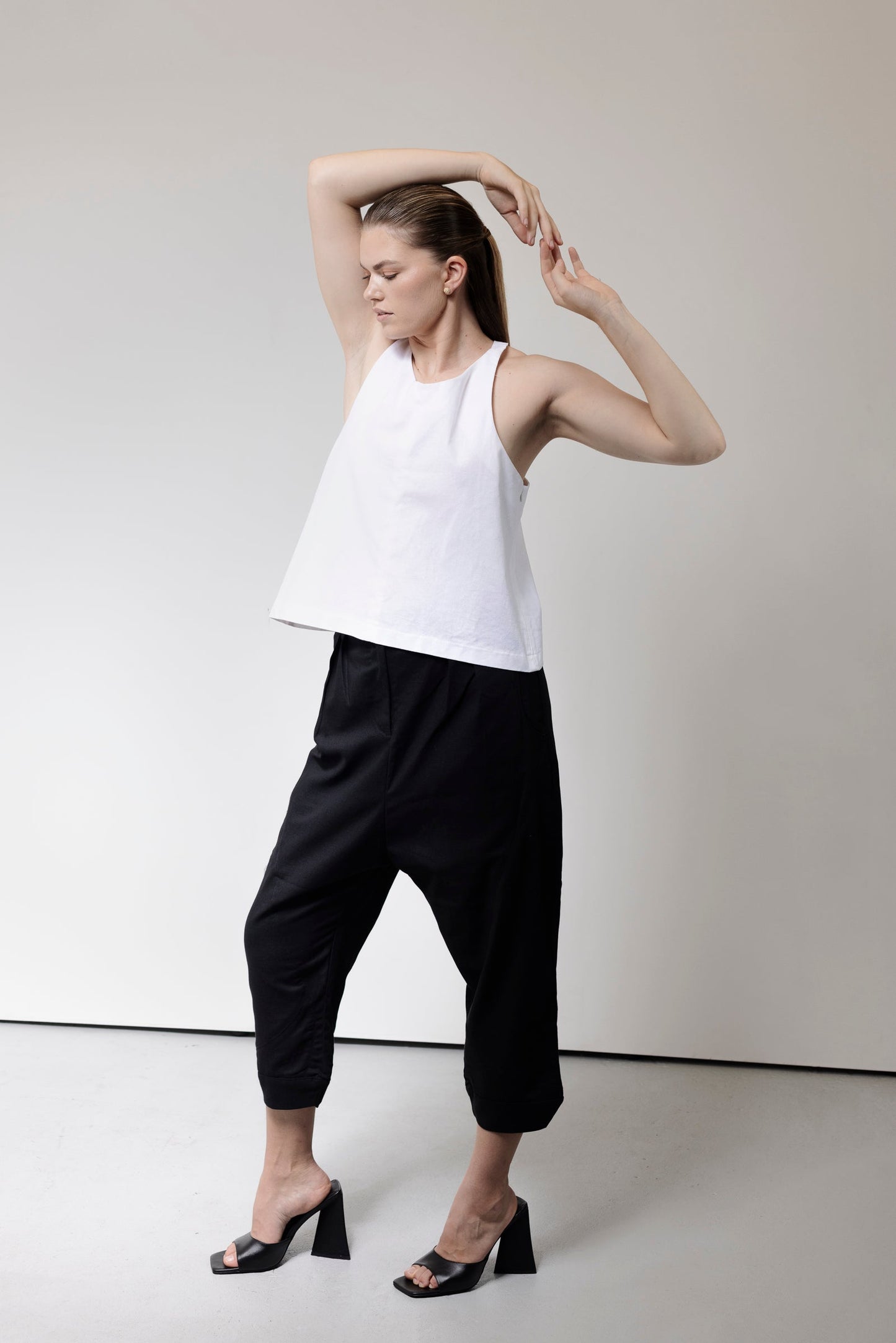 Peta Cocoon Pant-Black - VOUS Contemporary Clothing