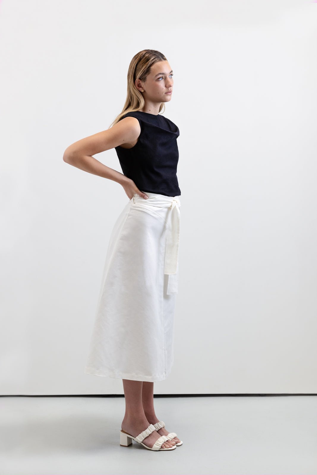 Zephyr Wrap Midi Skirt - VOUS Contemporary Clothing