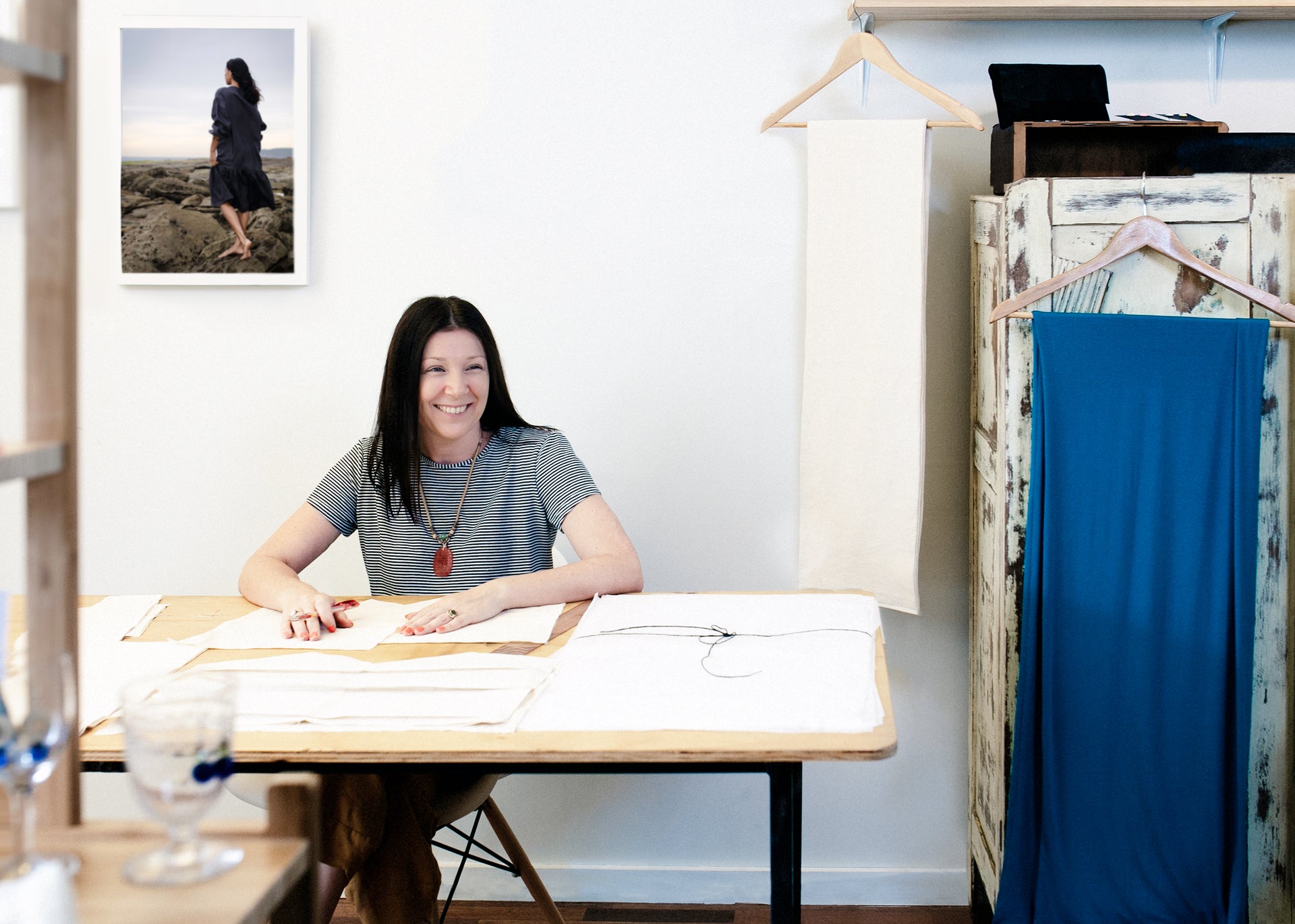Load video: In this video, Renee, founder of VOUS, shares the story behind where your clothes are made, why local manufacturing matters, and how supporting Australian artisans helps preserve heritage and craftsmanship.