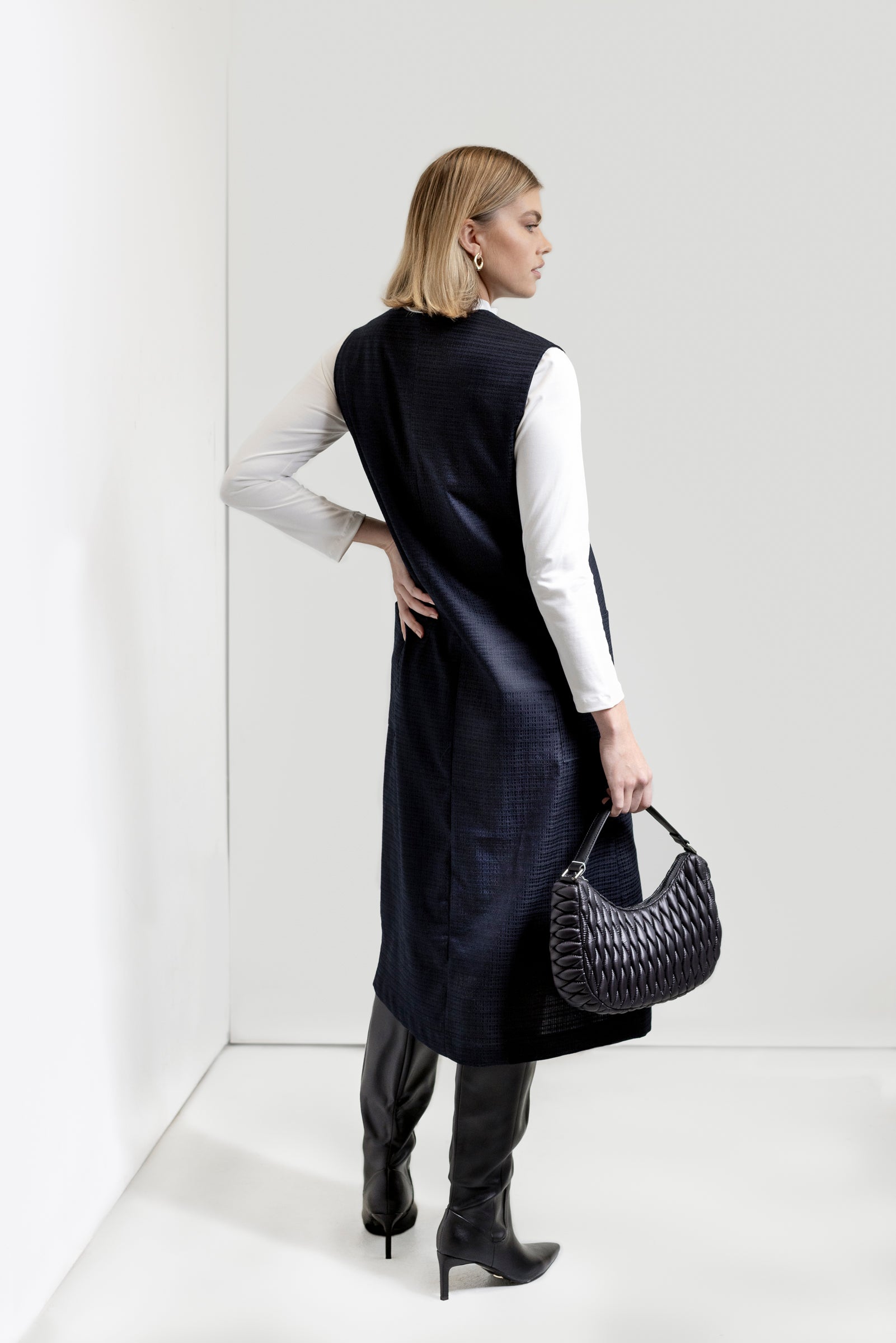 Jennifer A-Line Dress Navy Cotton // VOUS Ethical Sustainable Australian Made Fashion 10 Jennifer A-Line Dress Navy Cotton // VOUS Ethical Sustainable Australian Made Fashion 10
