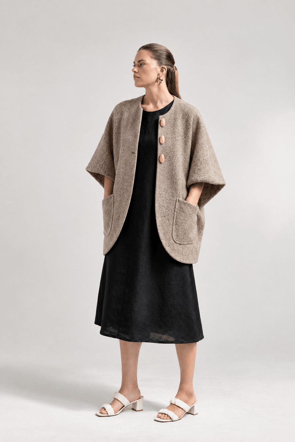 Peta Cocoon Wool Jacket- A coat you will keep forever - VOUS Contemporary Clothing