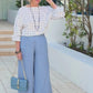 Firmament Wide Leg Trouser – Versatile Linen Pant for Easy Mix and Match Style