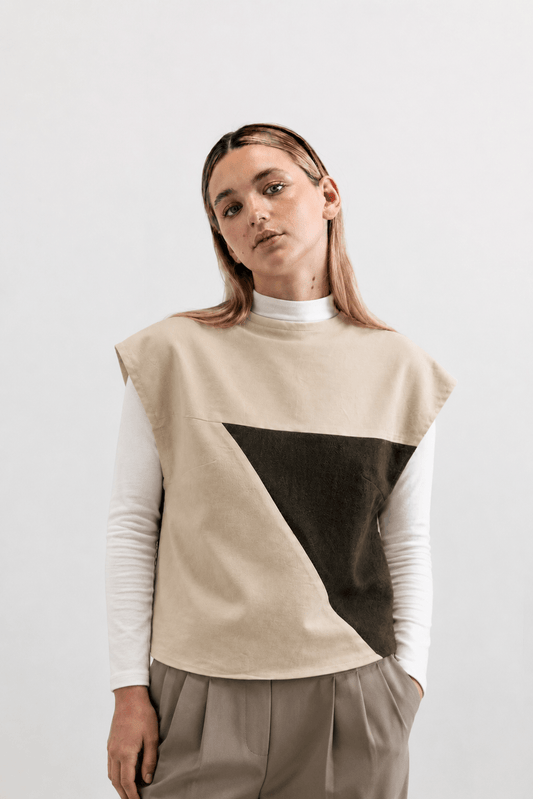Sienna Panelled Vest - VOUS Contemporary Clothing
