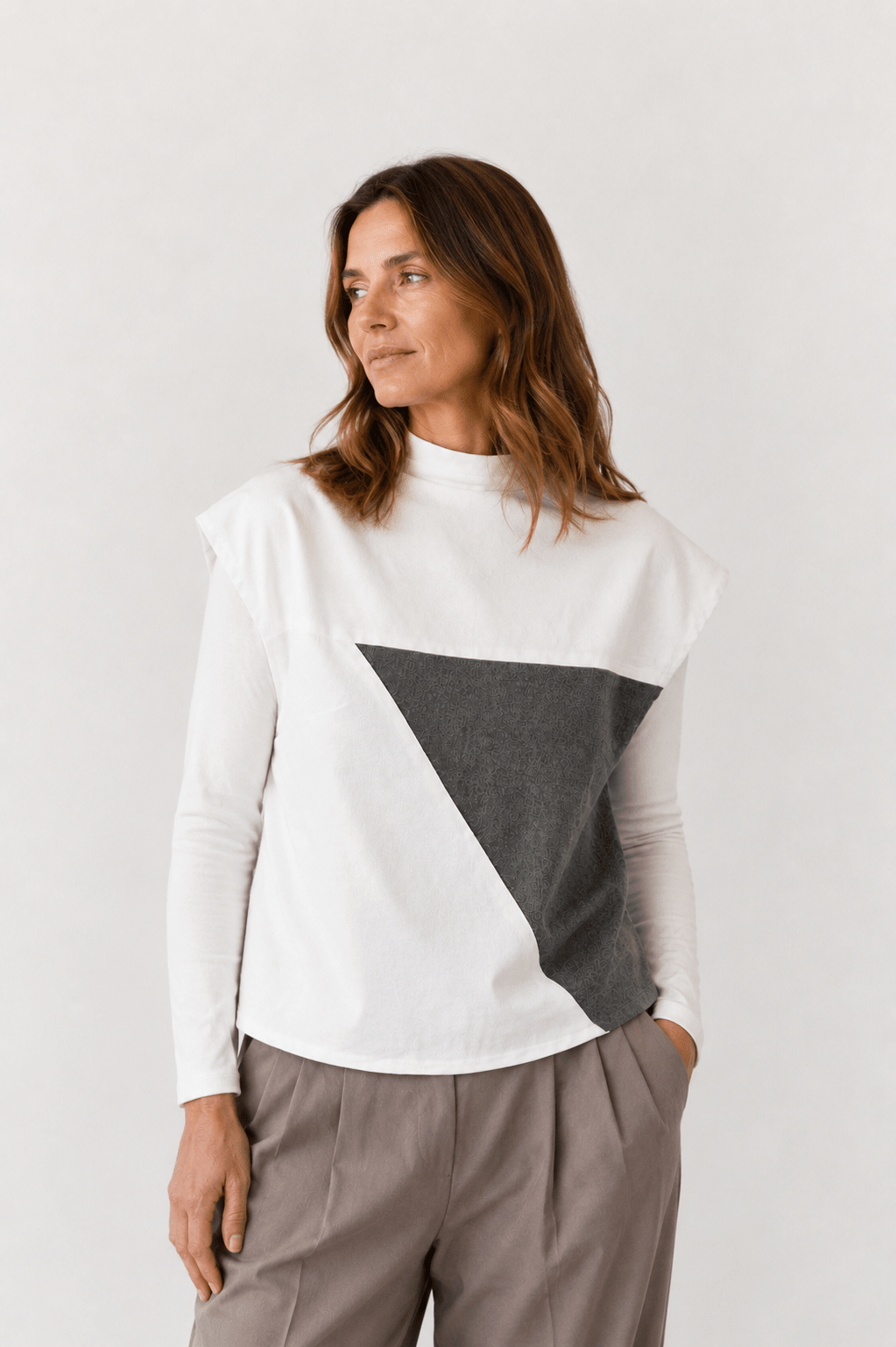 Sienna Panelled Vest - VOUS Contemporary Clothing