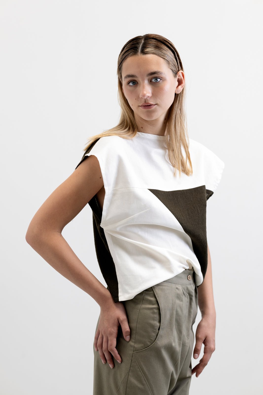 Sienna Panelled Vest - VOUS Contemporary Clothing